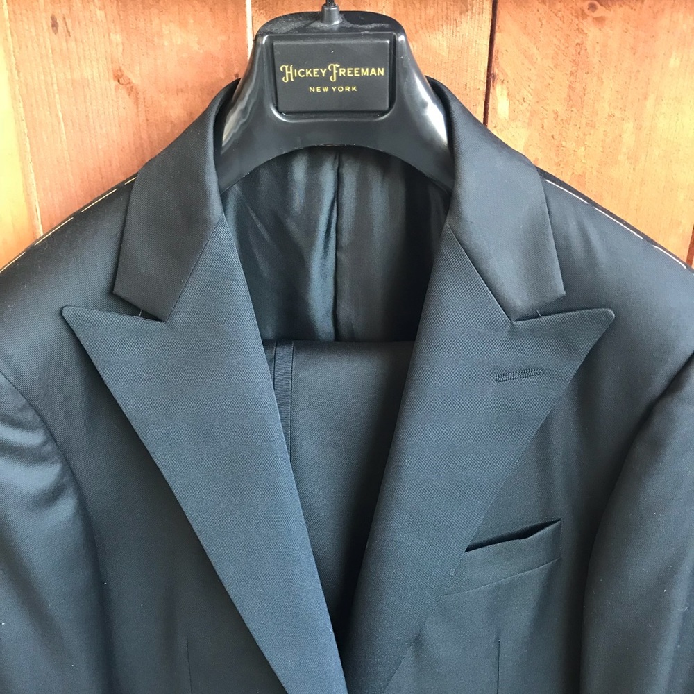 Hickey Freeman Peak Lapel Travel Tuxedo